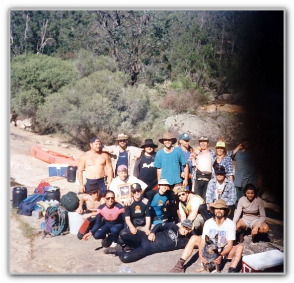 FJ and the CISWA Crew on the great canoe trip of Oct 1995